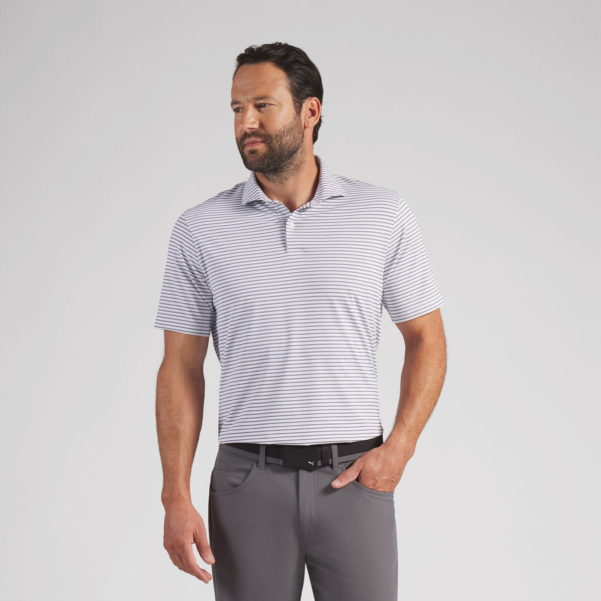 BRRR Stripe Golf Polo