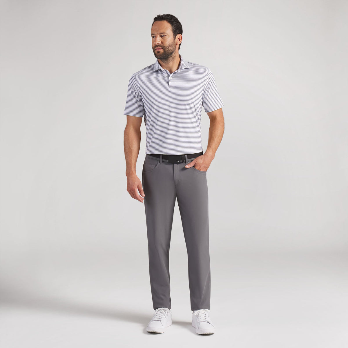 BRRR Stripe Golf Polo
