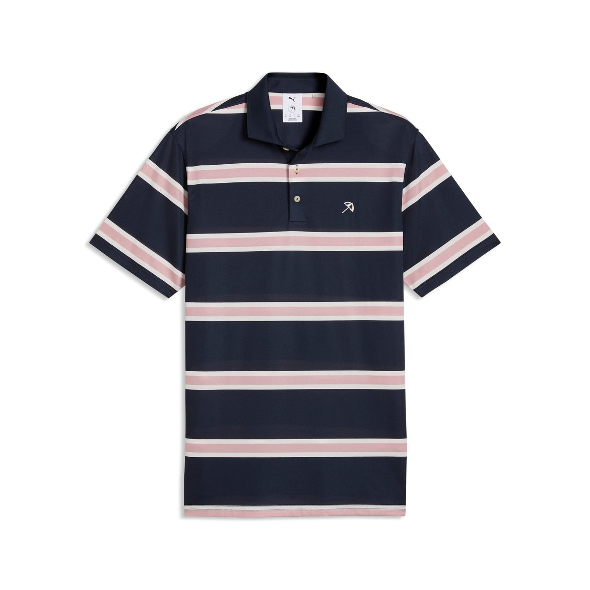 AP Pique Stripe Golf Polo