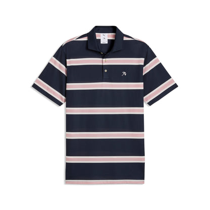 AP Pique Stripe Golf Polo