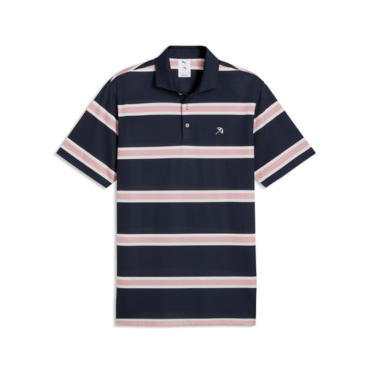 AP Pique Stripe Golf Polo