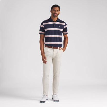 AP Pique Stripe Golf Polo