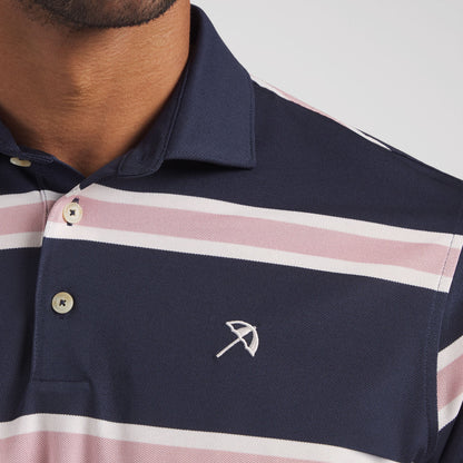 AP Pique Stripe Golf Polo