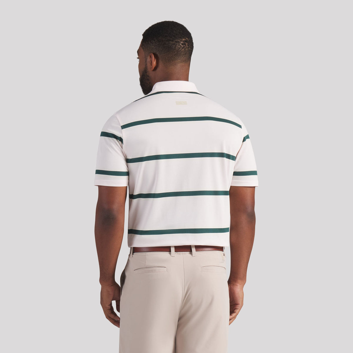 AP Pique Stripe Golf Polo