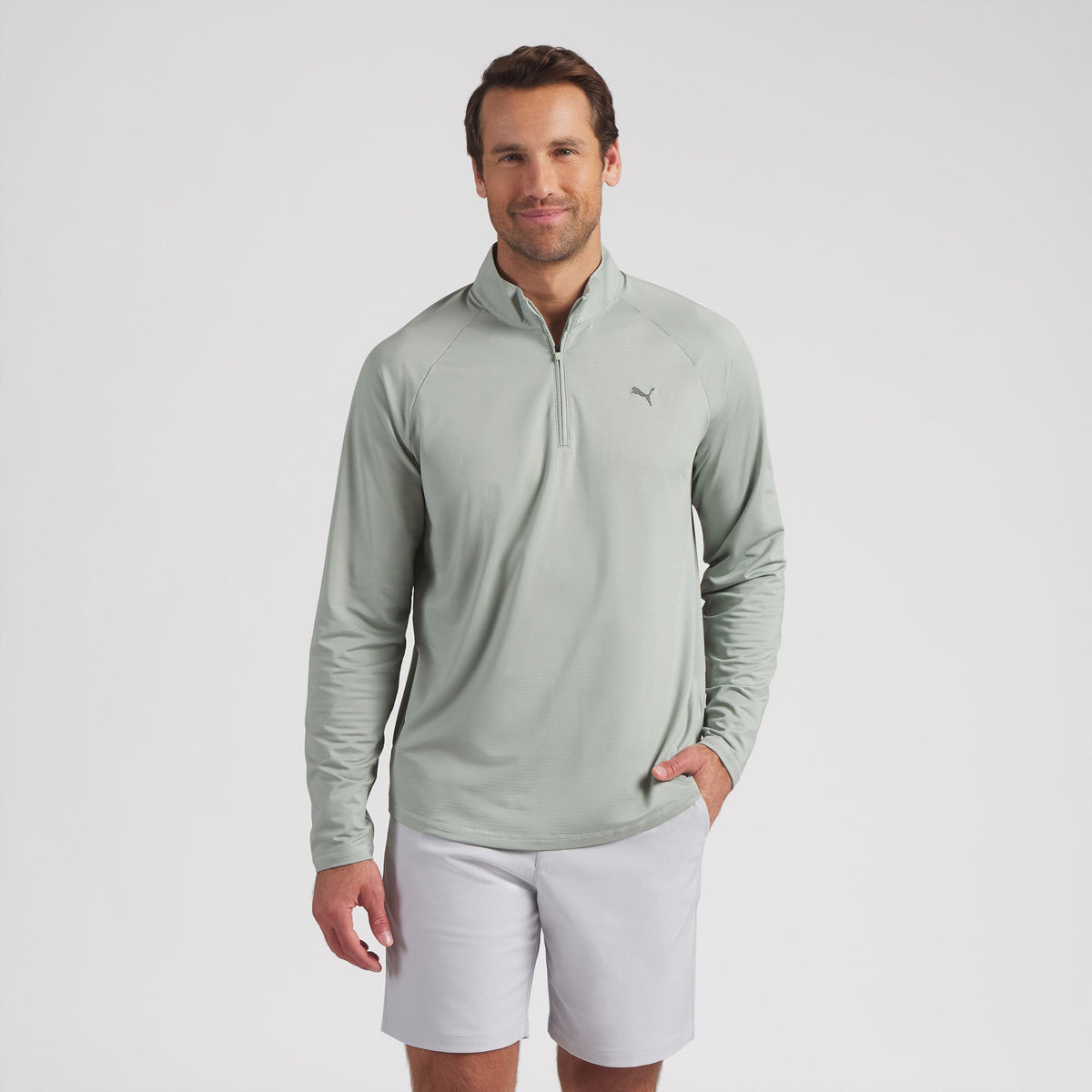 Lightweight Grid LC Golf 1/4 Zip