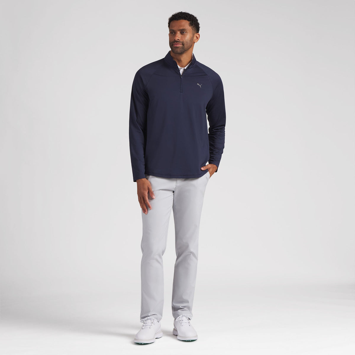 Lightweight Grid LC Golf 1/4 Zip