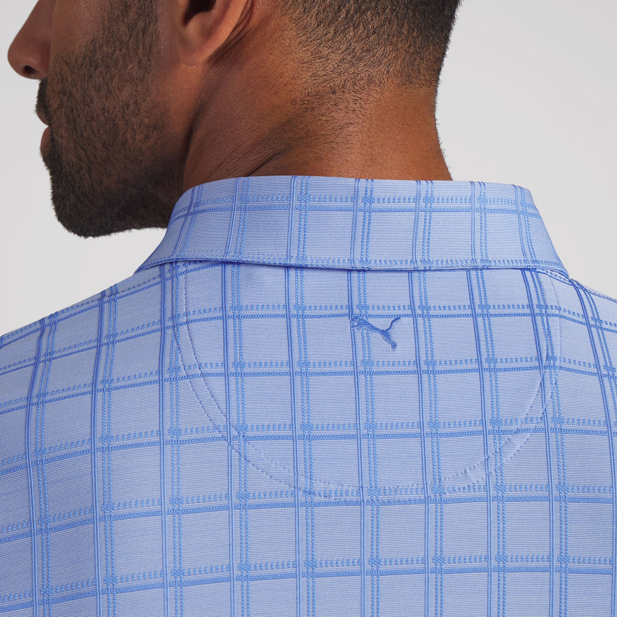 MATTR Plaid BN Golf Polo