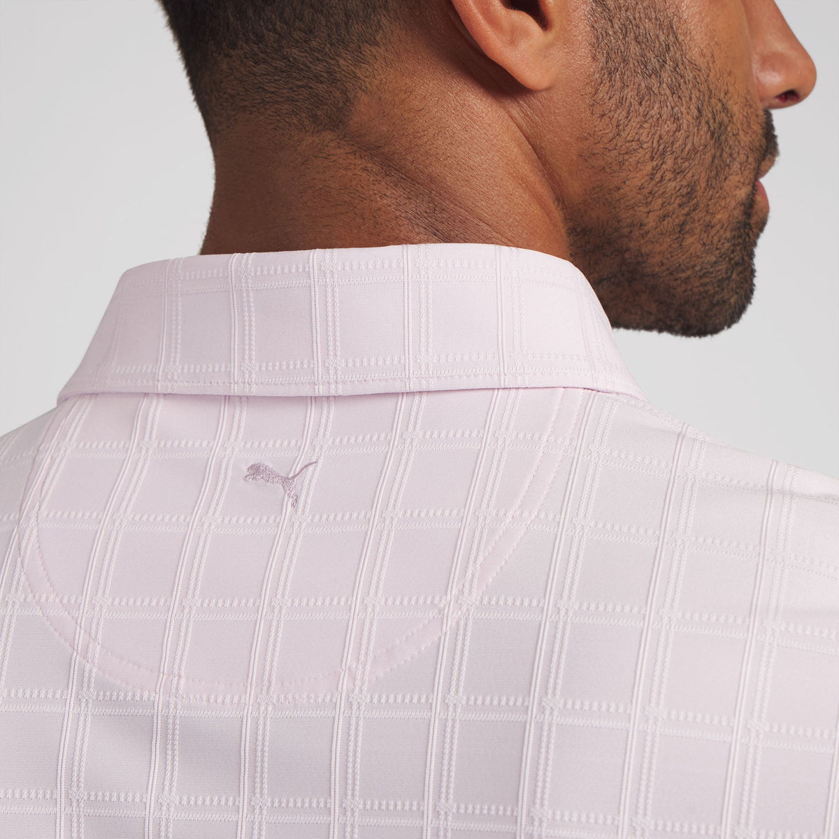 MATTR Plaid BN Golf Polo