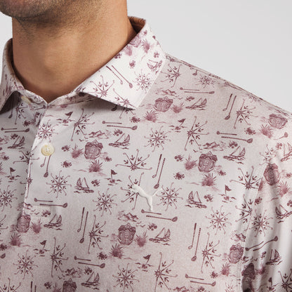 CLOUDSPUN Coastal Claret Golf Polo