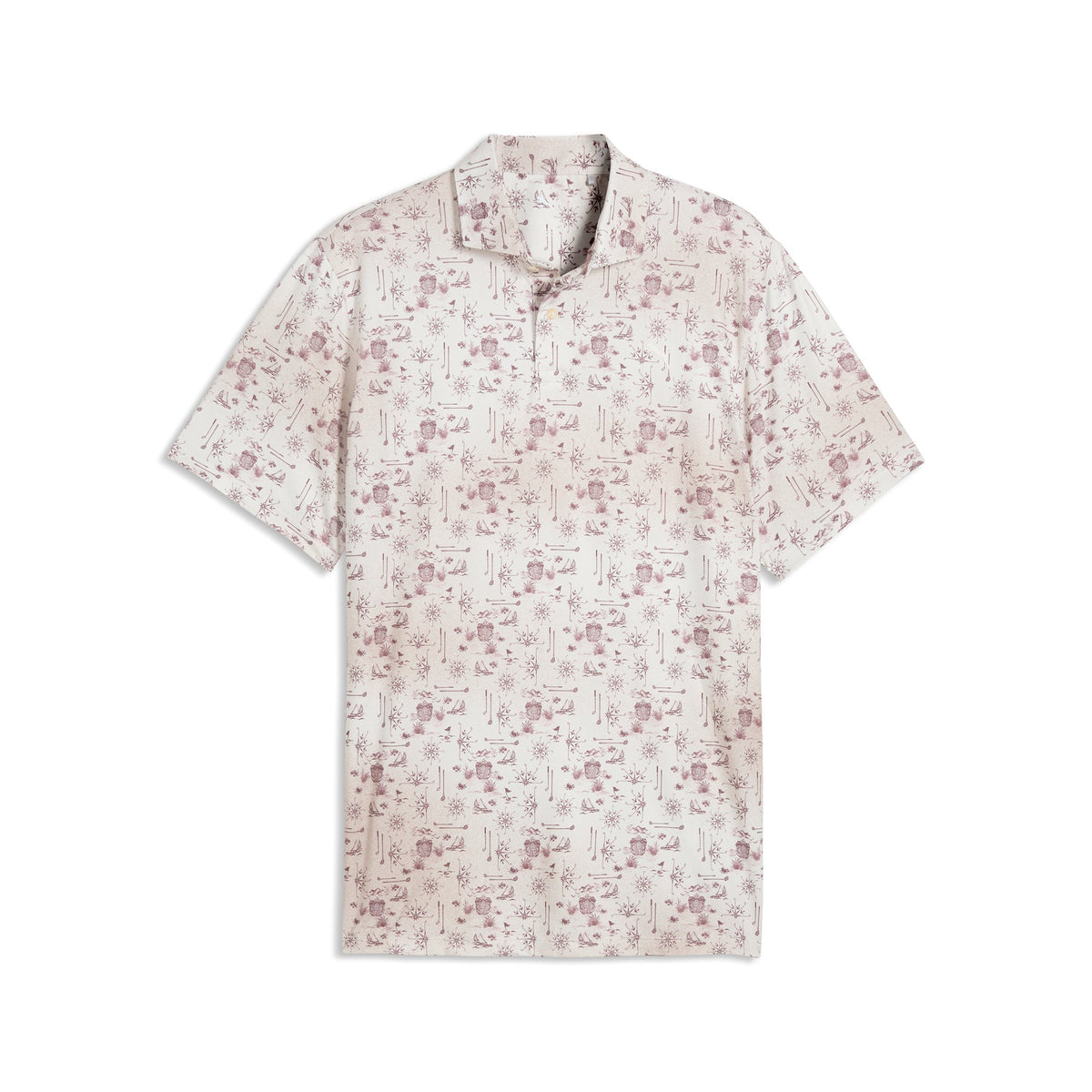 CLOUDSPUN Coastal Claret Golf Polo