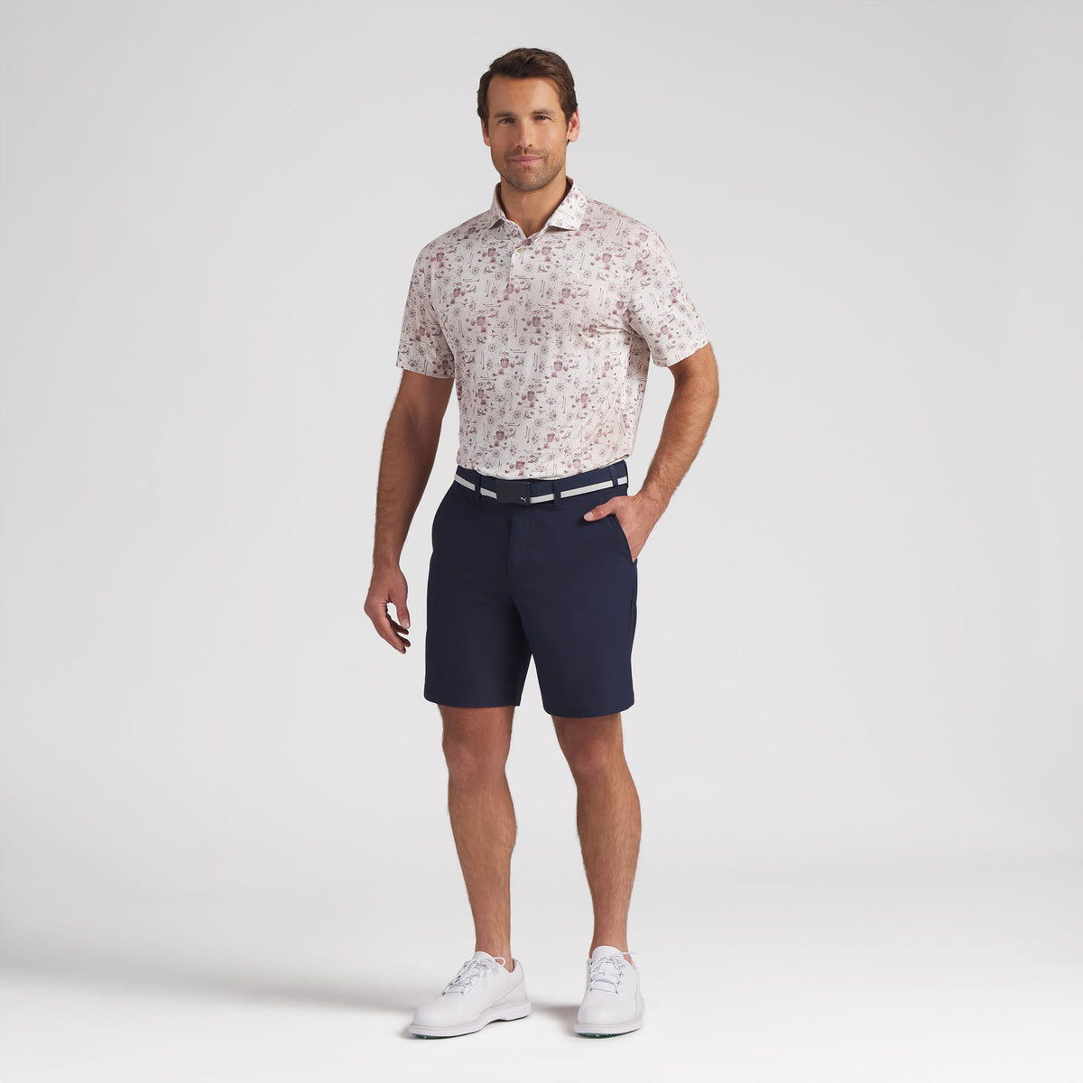 CLOUDSPUN Coastal Claret Golf Polo