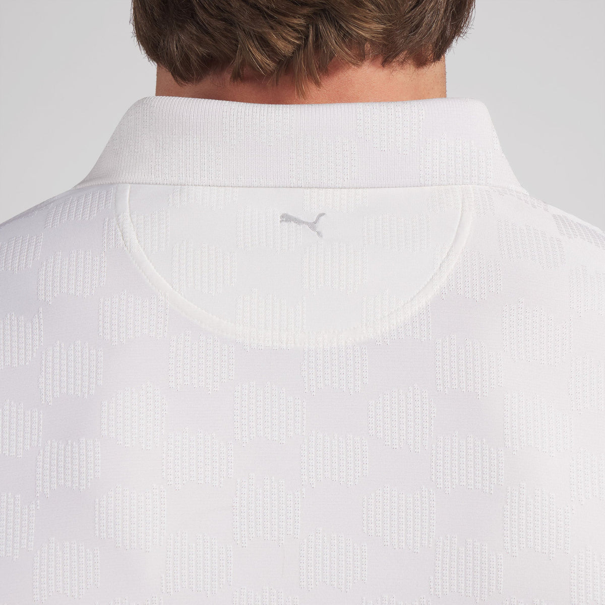 MATTR Check Jacquard BN Golf Polo