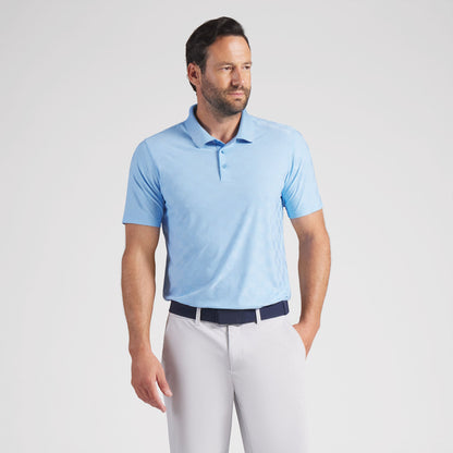 MATTR Check Jacquard BN Golf Polo