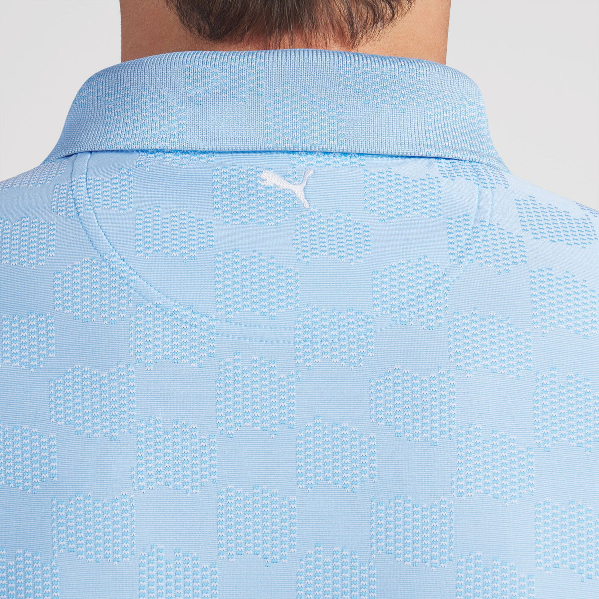 MATTR Check Jacquard BN Golf Polo