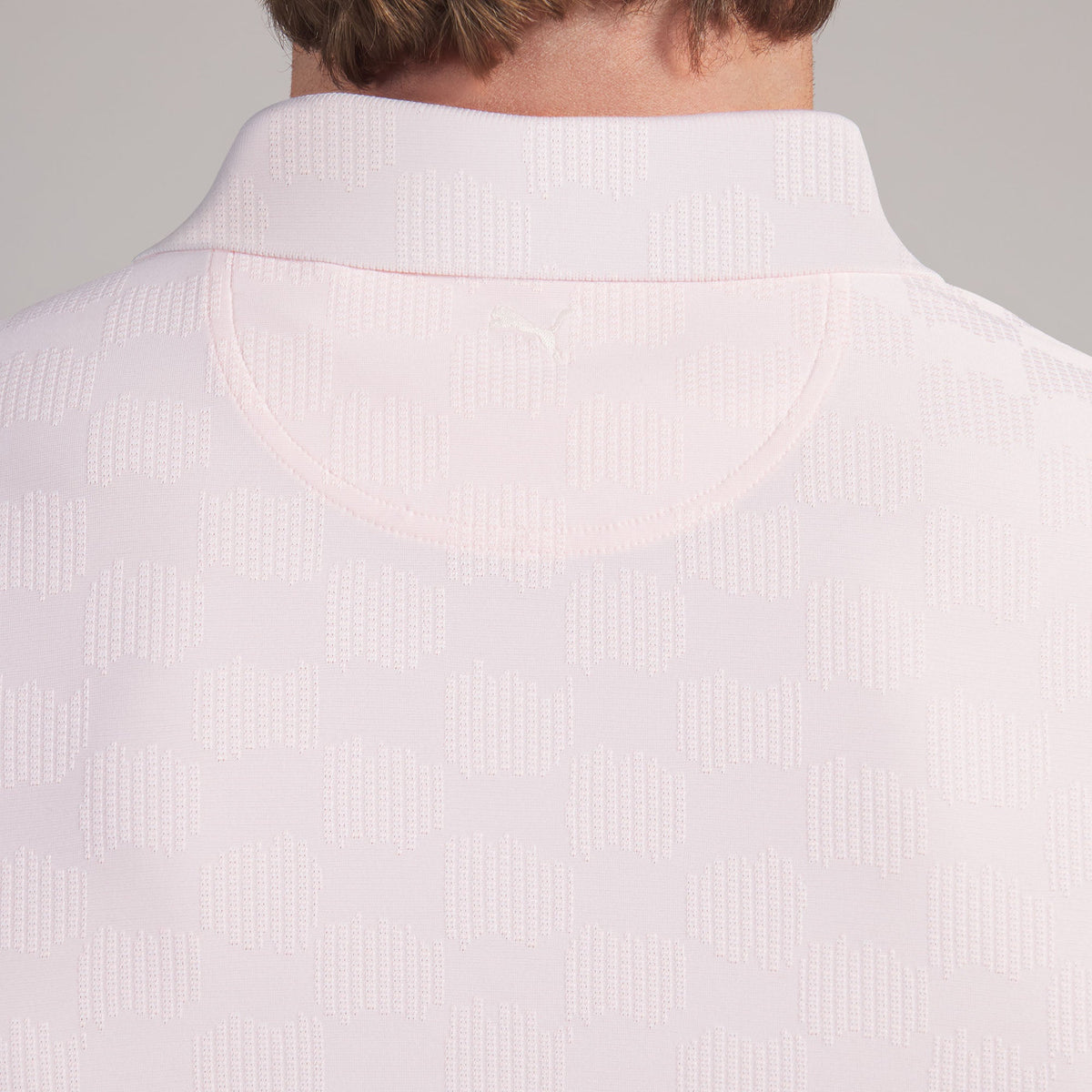MATTR Check Jacquard BN Golf Polo