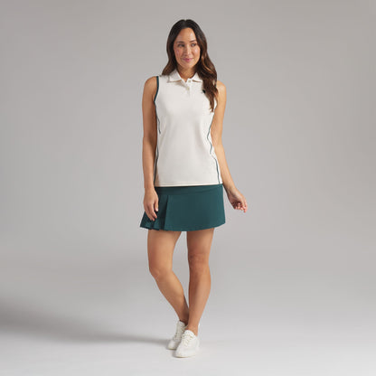 Women's AP Modalon Piped Sleeveless Golf Polo