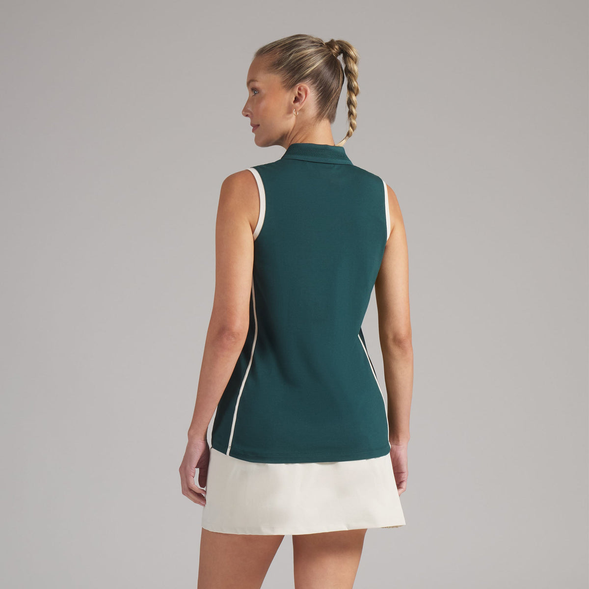 Women's AP Modalon Piped Sleeveless Golf Polo