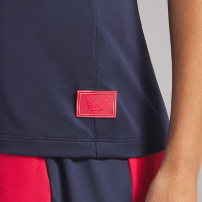 Women's Volition Solid Sleeveless Golf Polo