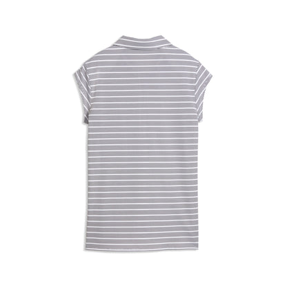 Women's Pique YD Stripe Cap Sleeve Golf Polo
