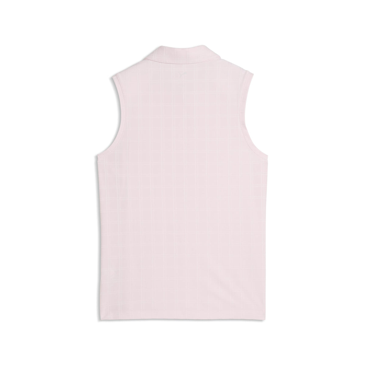 Women's Plaid Knit Sleeveless Golf Polo