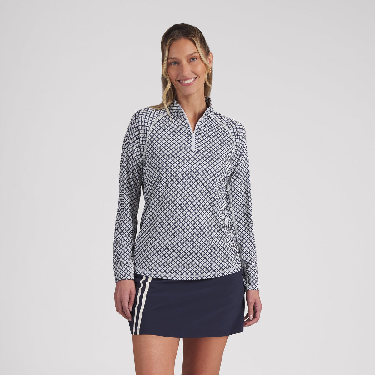 Women's UV Club Print Golf 1/4 Zip