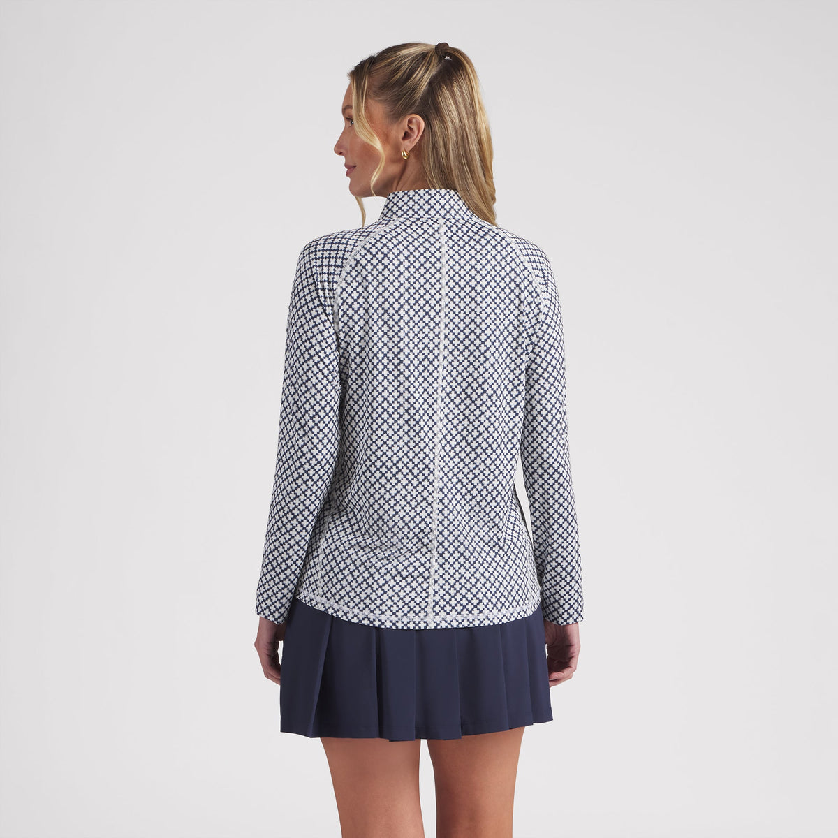 Women's UV Club Print Golf 1/4 Zip
