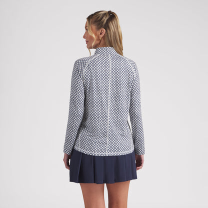 Women's UV Club Print Golf 1/4 Zip