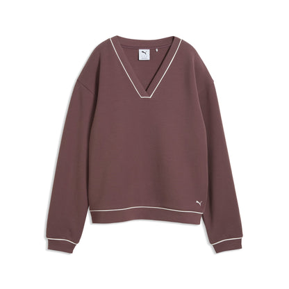 Women's CLOUDSPUN Fleece V-Neck Golf Sweater