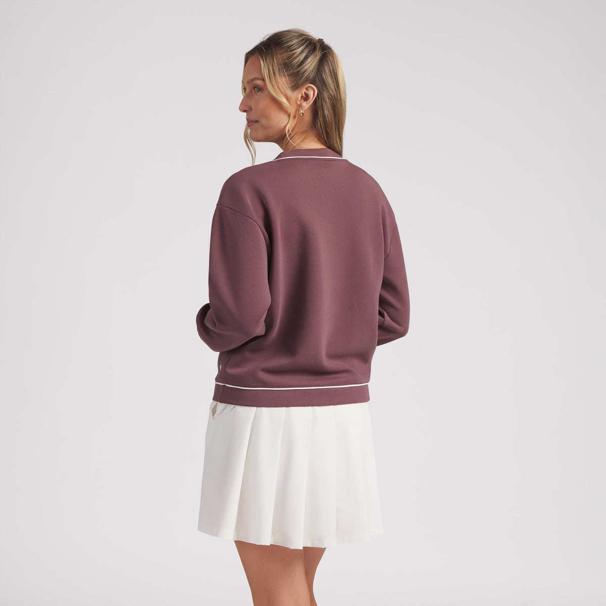 Women's CLOUDSPUN Fleece V-Neck Golf Sweater
