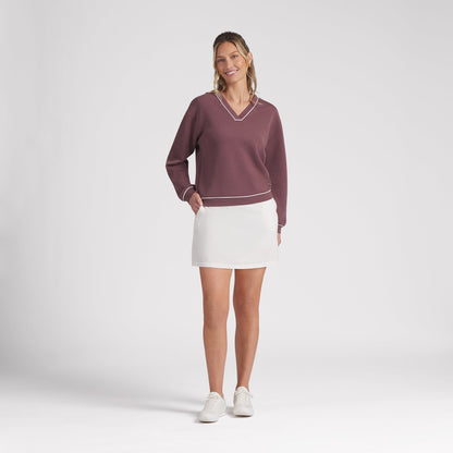 Women's CLOUDSPUN Fleece V-Neck Golf Sweater