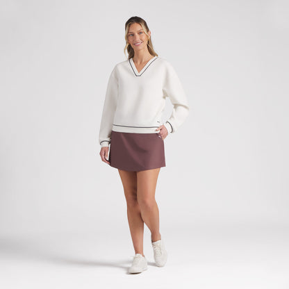 Women's CLOUDSPUN Fleece V-Neck Golf Sweater