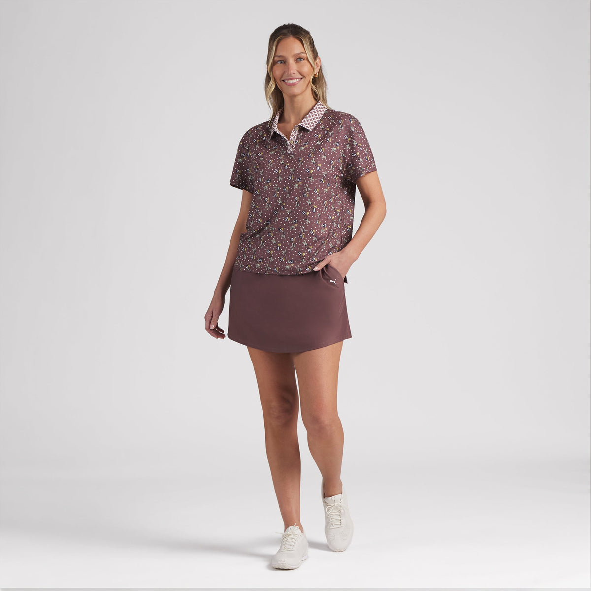 Women's Ezra Printed Golf Polo