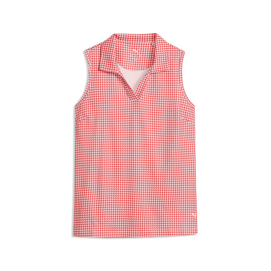 Women's CLOUDSPUN Mono Check Sleeveless Golf Polo