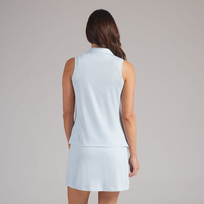 Women's CLOUDSPUN Mono Check Sleeveless Golf Polo