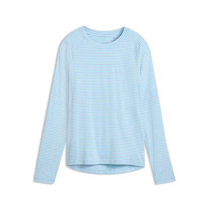Women's UV Stripe Golf Crewneck