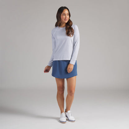 Women's UV Stripe Golf Crewneck