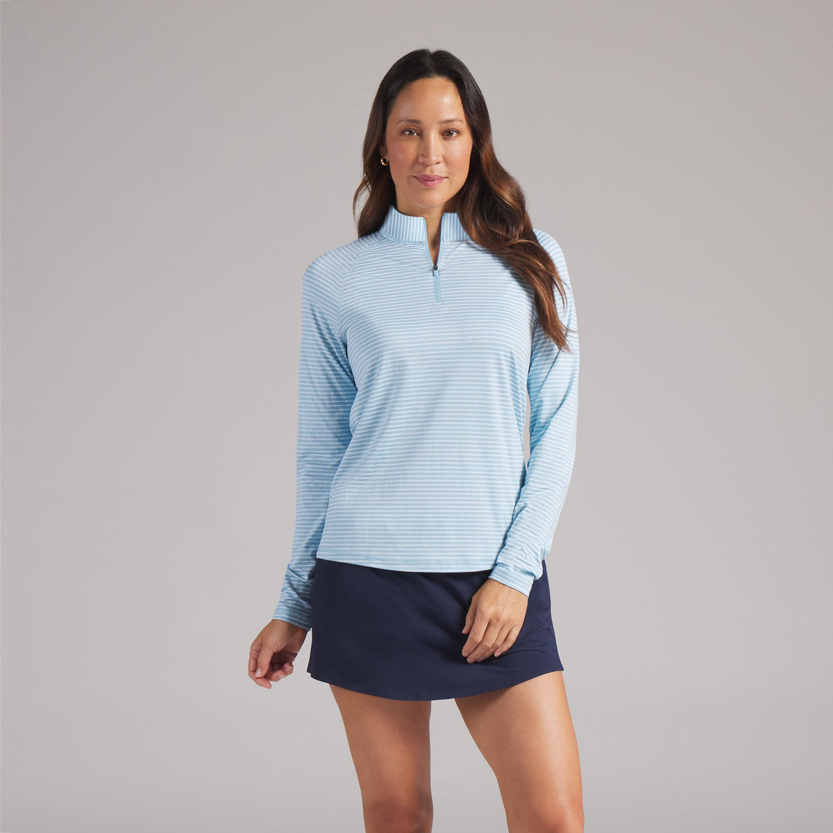 Women's UV Stripe 1/4 Zip Golf Jacket