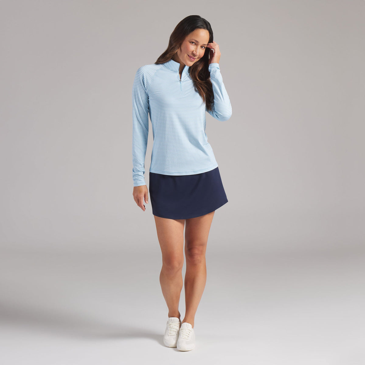 Women's UV Stripe 1/4 Zip Golf Jacket