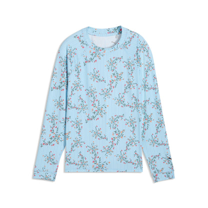 Girl's UV Floral Golf Crewneck