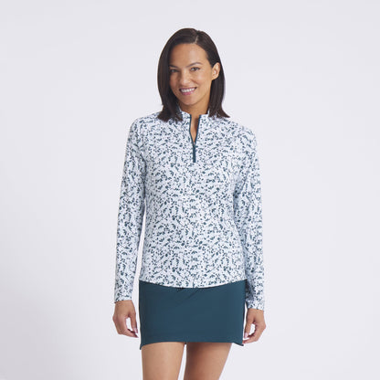 Women's YouV Floral Burst Golf 1/4 Zip