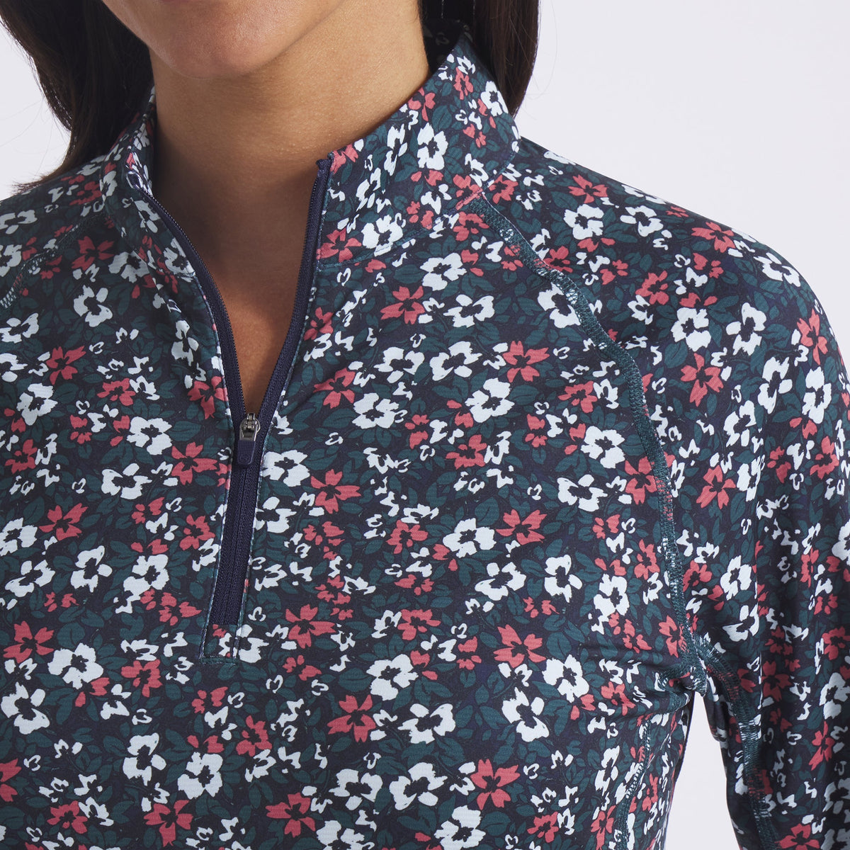 Women's YouV Floral Burst Golf 1/4 Zip