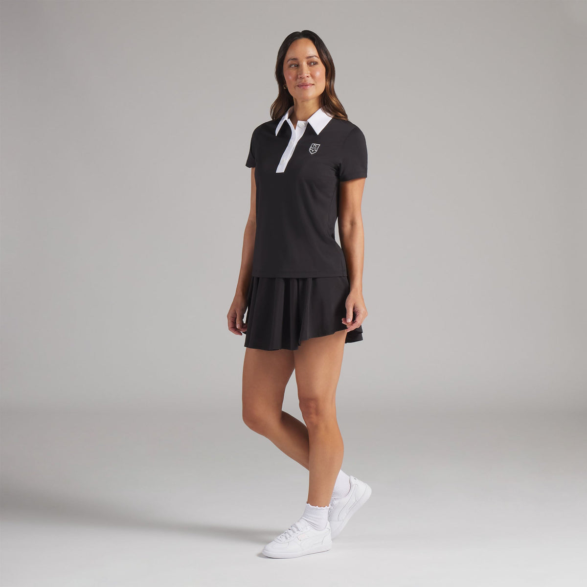 Women's Show Me Your Mumu Crest Golf Polo