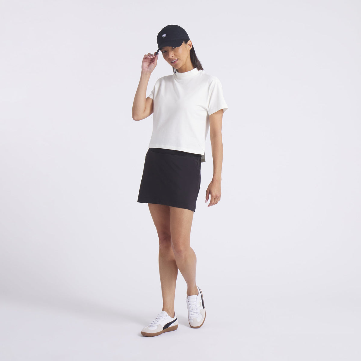 Women's Charlotte Modalon Mock Neck Golf Polo
