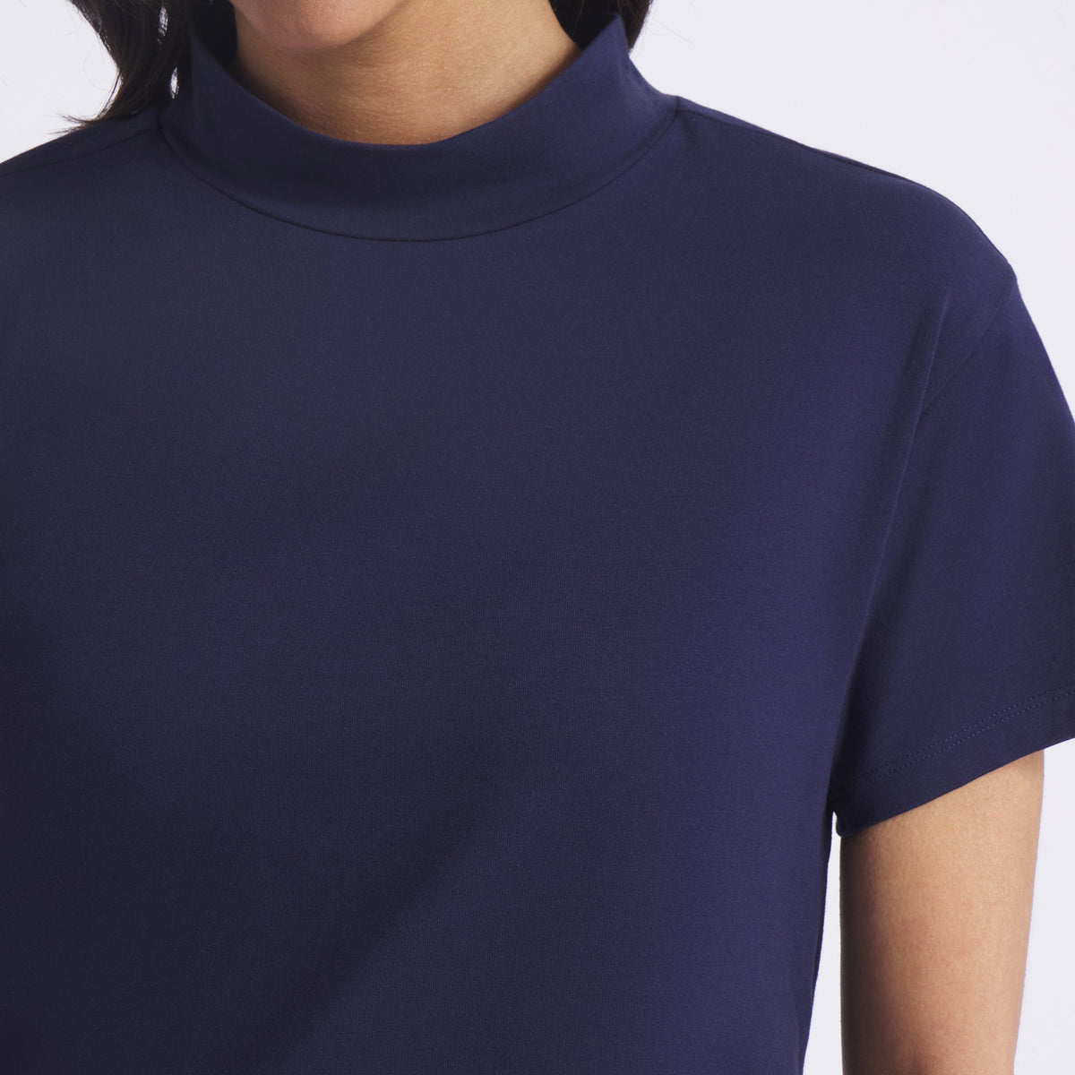 Women's Charlotte Modalon Mock Neck Golf Polo