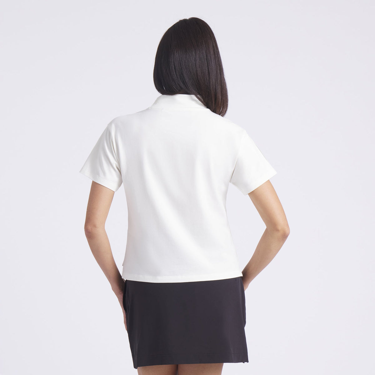 Women's Charlotte Modalon Mock Neck Golf Polo
