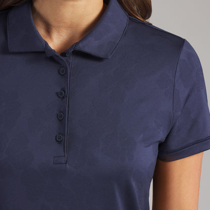 Women's Floral Lace Jacquard Golf Polo