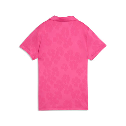 Women's Floral Lace Jacquard Golf Polo