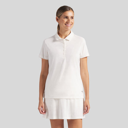 Women's Floral Lace Jacquard Golf Polo