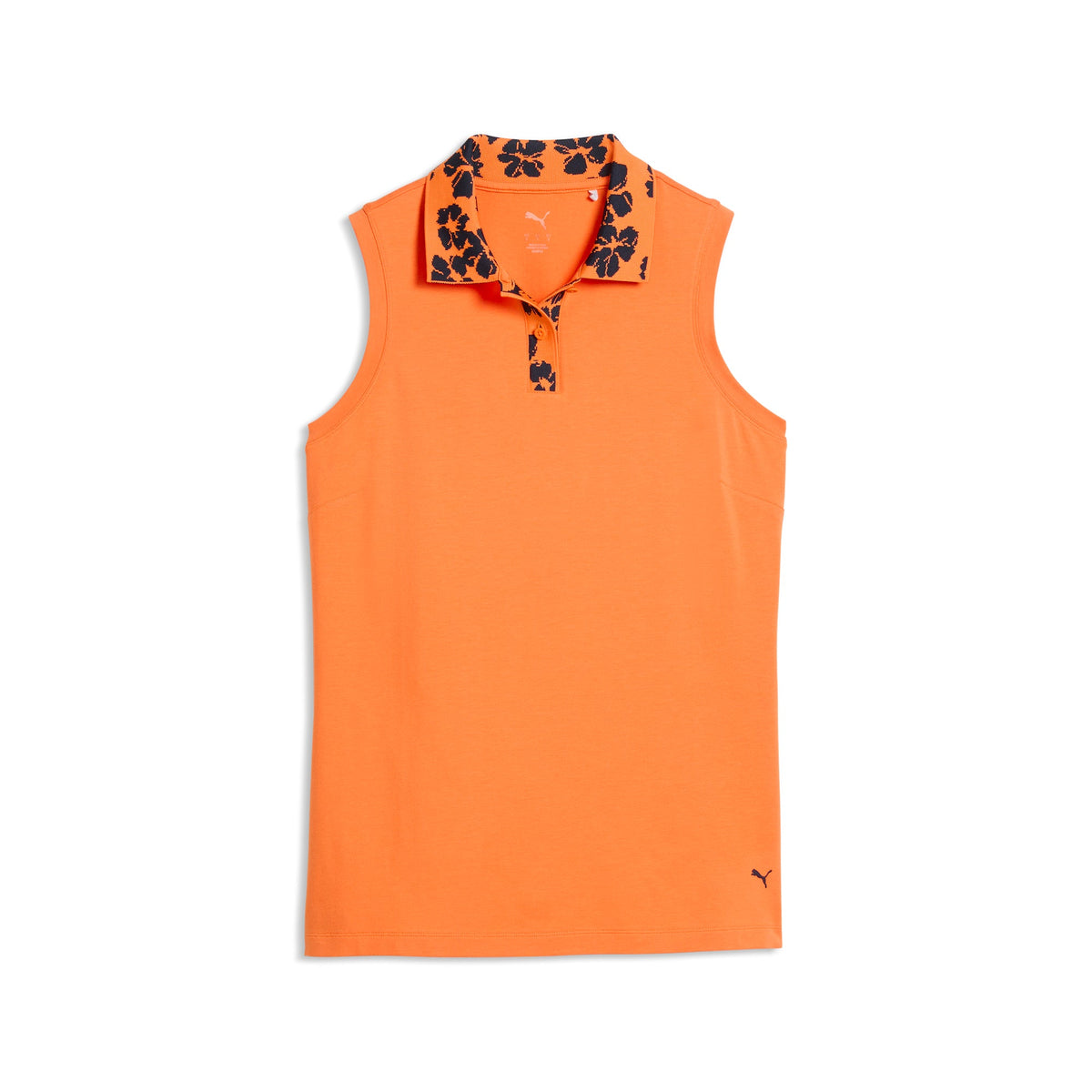 Women's Modalon Floral Rib Sleeveless Golf Polo