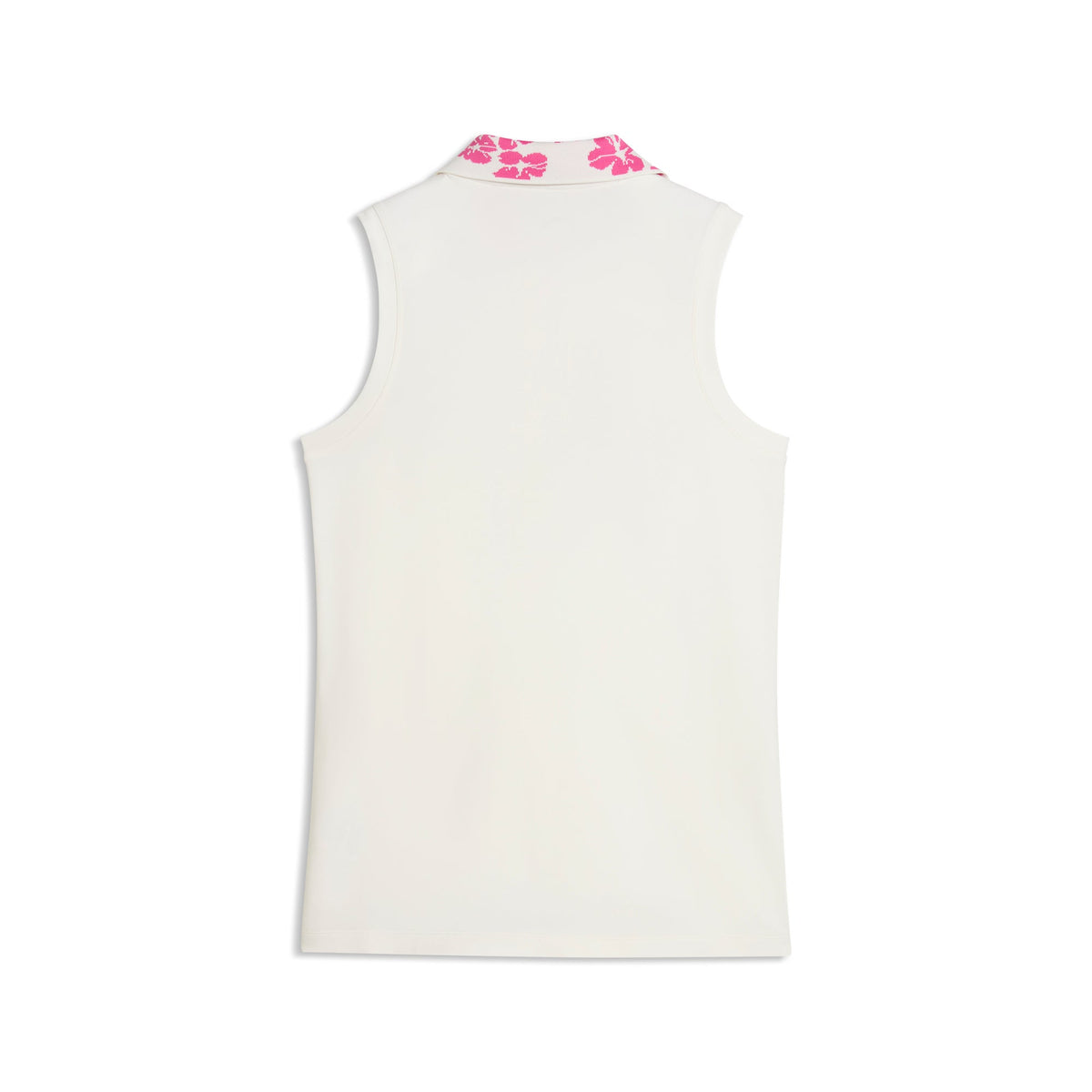 Women's Modalon Floral Rib Sleeveless Golf Polo